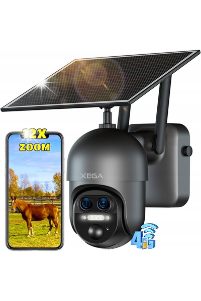 NO BRAND 4G 5G LTE GSM cartelă SIM cameră solară 2K zoom 12x PIR lentilă dublă