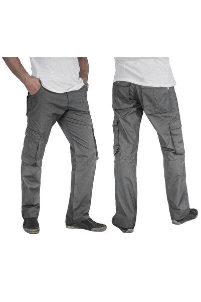 NO BRAND Pantaloni sport bărbați, de trekking, cargo cu buzunare Kb95 84 cm