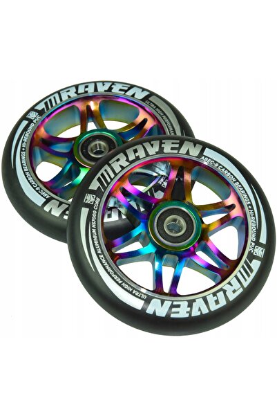 NO BRAND Roți de trotinetă Raven Master Neo Chrome, 2 bucăți, rulmenți ABEC-9