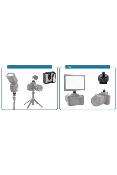 NO BRAND Tijă filetată pentru adaptor trepied cameră, filet 1/4 și 3/8, set d...