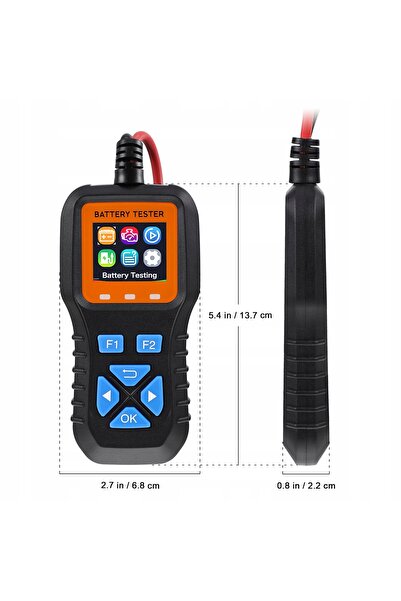 NO BRAND Tester de baterii Contor digital LCD 6V 12V Meniu în limba poloneză ...