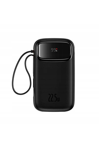 NO BRAND Baseus Qpow2 10000 mAh 22.5W Baterie externă cu cablu USB-C și Light...
