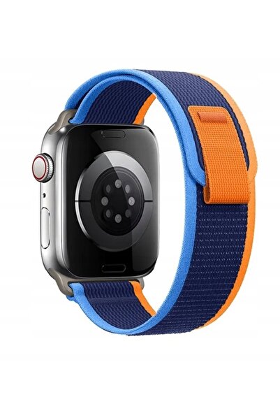 NO BRAND Curea împletită originală Apple Solo Loop Albastru Abyss 41mm mărimea 3