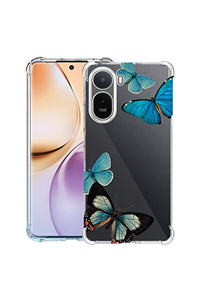 bestcase ®   Husă Antișoc pentru Xiaomi Redmi A7 Pro, Fluturi Albaștri Frumoș...