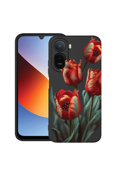 bestcase ®   Husă TPU Ultra Subțire pentru Xiaomi Redmi A7 Pro, Florală - Lal...