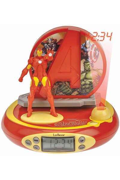 AAA Ceas deșteptător 3D Lexibook Avengers - Ceas cu proiector RP510AV