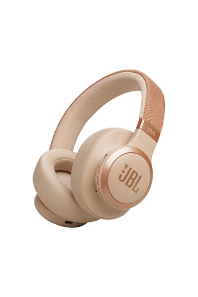 JBLTM Căști Over-Ear JBL Live 770NC Bej cu ANC, 65 de ore de autonomie