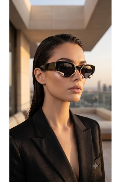 GLORIASUN Black Snake Model Sunglasses with Uv400 Protection
