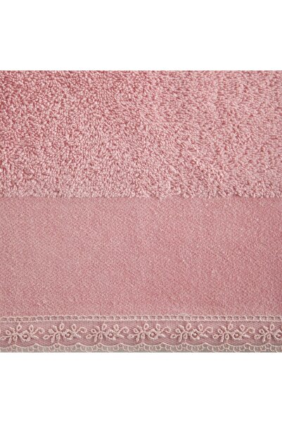 Eurofirany EMI 70x140 cm prosop de baie roz, cu uscare rapidă, elegant, brodat