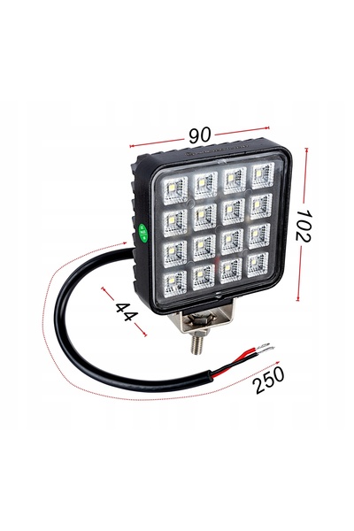 NO BRAND 12V 24V 16W Lampă de lucru LED/Halogen cu întrerupător