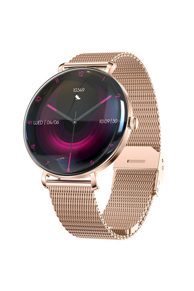 NO BRAND Smartwatch Jg Smart Smartwatch Prestige Amoled pentru Femei Auriu