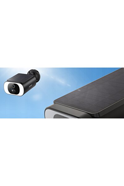 NO BRAND Cameră solară de securitate IP inteligentă Wi-Fi 2.4Ghz 2K 3Mpx pent...