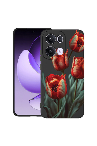 bestcase ®   Θήκη TPU Υπέρλεπτη Husa για OPPO A6 / A6x / A6s, Φλοράλ - Κόκκιν...