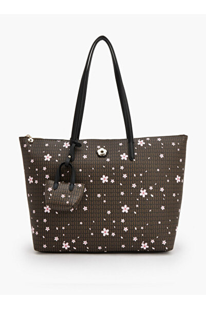 Missy Floral Print Tote Bag with Coin Pouch