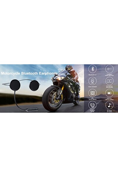 NO BRAND Căști pentru cască de motocicletă Bt5.3 cu reducere a zgomotului și ...