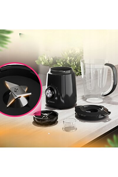 NO BRAND Blender tip cană pentru smoothie-uri și cocktailuri Bomann Um 6091 C...