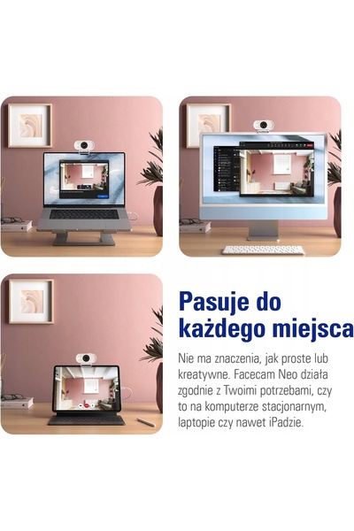NO BRAND Cameră web FULL HD 1080P 60 FPS cu capac de confidențialitate