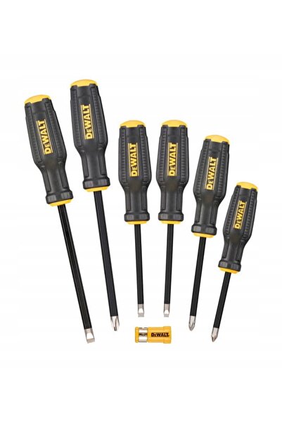Dewalt SET DE ȘURUBELNIȚE 6 BUCĂȚI: PH1, PH2, PH3, 3 CAPETE PLATE DWHT62056-0