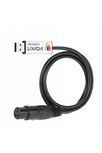 NO BRAND Adaptor de interfață USB la DMX512 pentru diode LED Lixada