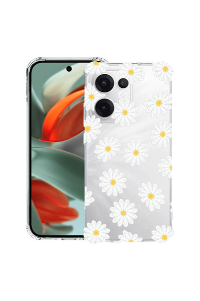 bestcase ®   Husă Antișoc pentru OPPO Reno15F / FS, Flori Vesele Margarete, 3...