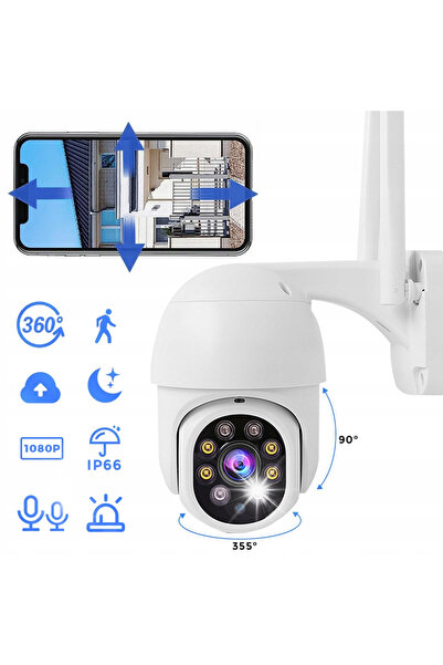 NO BRAND Cameră de exterior wireless Wifi 2Mp 4K HD 1080P cu viziune nocturnă...