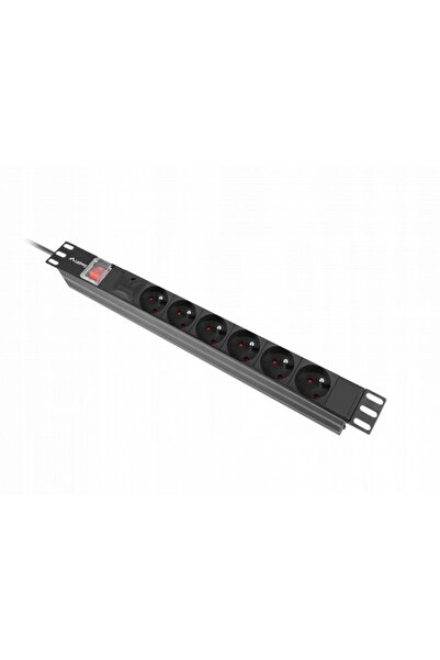 NO BRAND Lanberg PDU Rack 19 " 1U 10A 6 prize 2m Negru