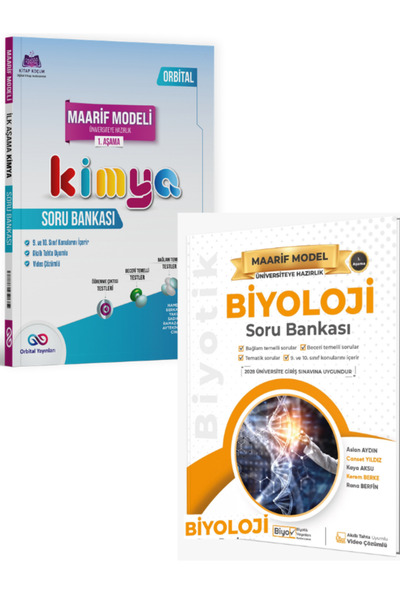 Biyotik Yayınları Orbital ve Biyotik TYT Kimya ve Biyotik TYT Biyoloji Maarif...