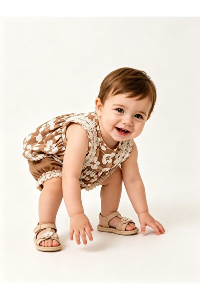 Gocoland Liora Lace Vintage Floral Muslin Shorts Set