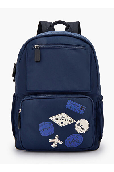 Lee Cooper Logo Print Backpack with Padded Straps