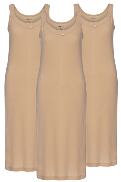 TOLIN 3-Pack Women's 100% Cotton Ribbed Nightgown 1230