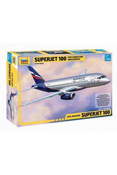 NO BRAND Zvezda 7009 Sukhoi Superjet 100 Model de avion de pasageri 1/144 Z7009
