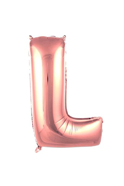 Parti Dükkanı 40 Inch 100 cm Rose Gold Letter L Foil Balloon Helium Compatibl...