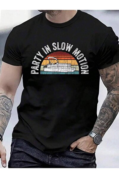 799 100% Cotton Best Pontoon Captain Shirt Gifts Boat Party In Slow Motion T-...