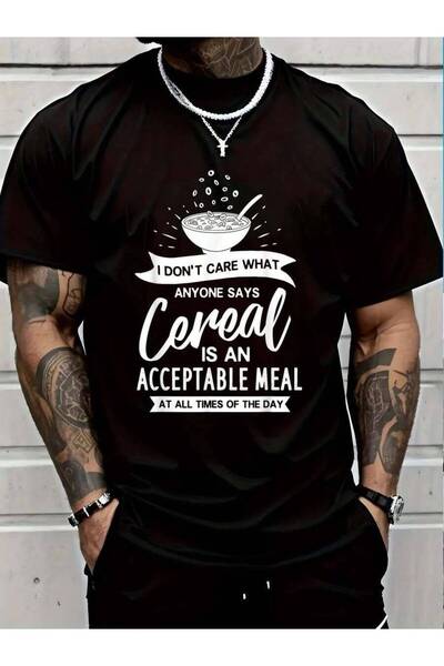 799 100% Cotton Cereal Killer Gift Bowl Box Breakfast T-Shirt Men's Women's V...