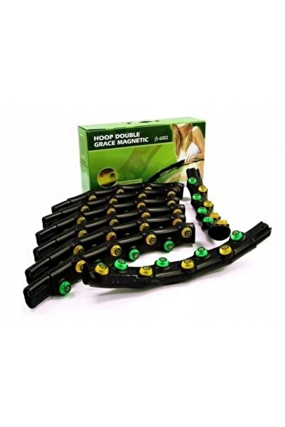 NO BRAND Hula hoop cu mingi decortrend 100cm negru