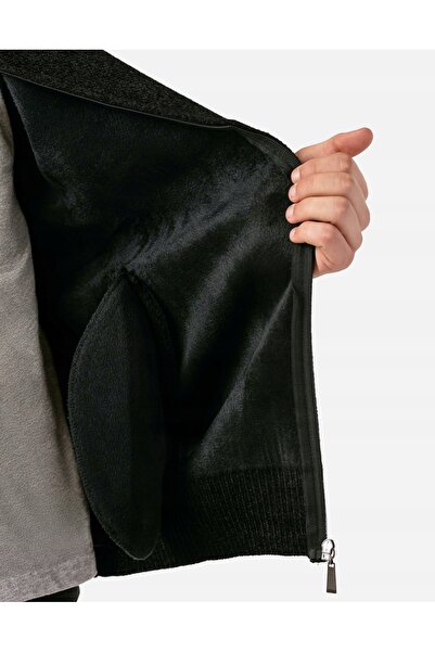 NO BRAND Pulover călduros din fleece, cu guler semi-înalt, pentru bărbați, că...