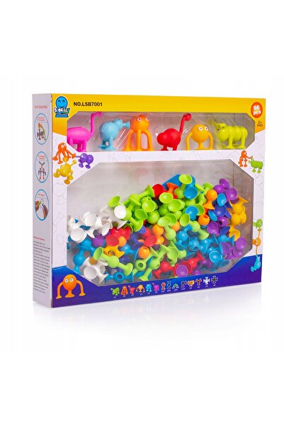 NO BRAND Set de jucării de construcție cu blocuri mari și figurine cu ventuze...