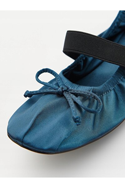 NO BRAND Turcoaz, cu baretă tip balerină, tip slip-on, clasic, plat, neted, 36