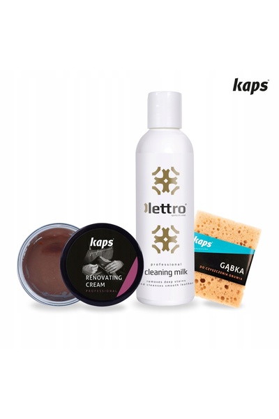NO BRAND Kit 3-în-1 pentru renovarea pielii maro închis, cu burete și lapte d...