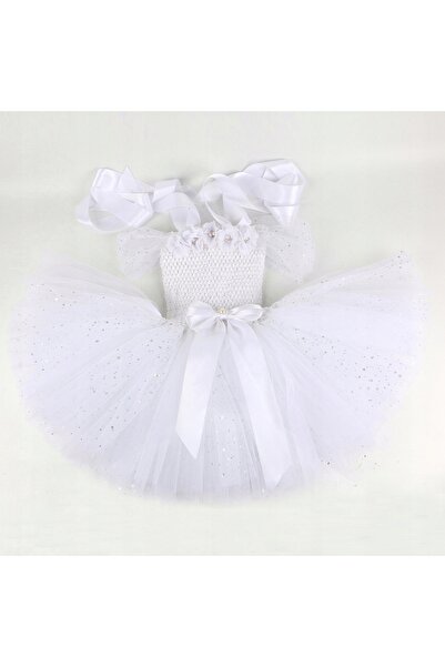 NO BRAND Rochie de bal formală elegantă din tul, tip tutu, de nuntă, 128 140,...