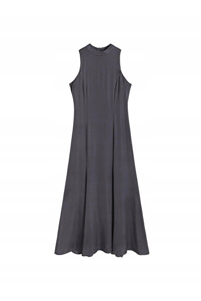 NO BRAND Rochie maxi din satin, uniă, impecabilă