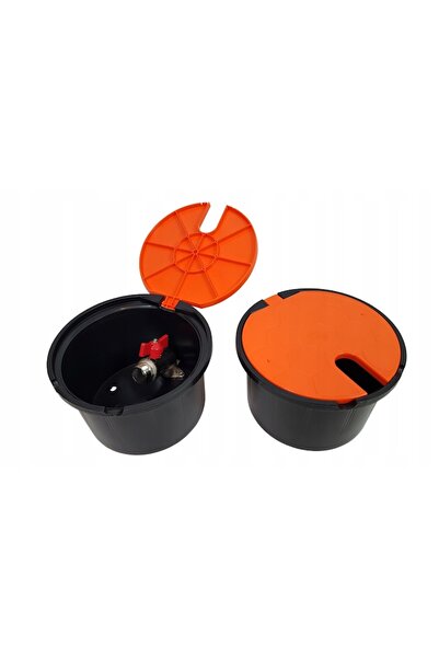 PLAST TOOLS EXPERT Δοχείο Νερού, Ακουαμπίν, Βρύση 3/4 ", Πορτοκαλί, Γρήγορη π...