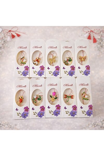 velve Set cu zece martisoare in tematica diferita, SpRing PIN Collection, cu ...