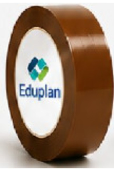 Eduplan PVC TAPE 2 INCH 100 Y BROWN EDU 2 X 100 BR