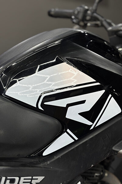 Banxtre مجموعة ملصقات شعار R على جوانب الخزان (يمين ويسار) لـ TVS Raider 125