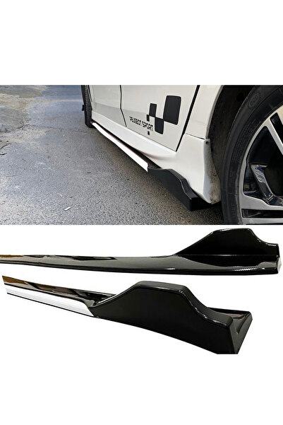 HasAkman Fiat Doblo 2001-2009 Beyaz Şeritli Renkli Yan Marşpiyel 2 Adet Piona...