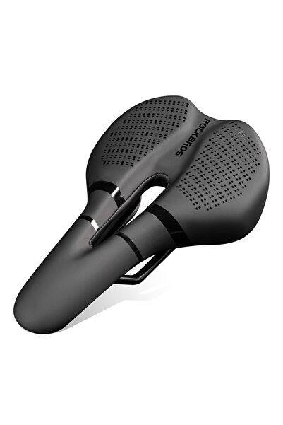ROCKBROS Ergonomic Memory Foam Bike Saddle, Black