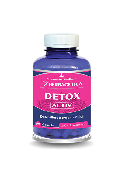 herbagetica Supliment alimentar Detox Activ Herbagetica, 120 capsule – Detoxi...