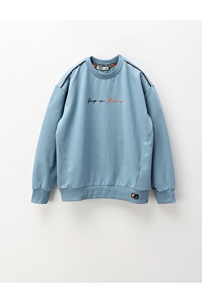MiniKids Bluza Keep On Rising, albastru