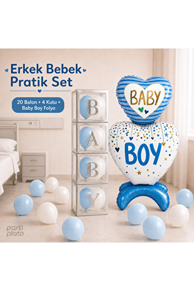 Marlon Balon Baby Boy Hospital Room Baby Shower Welcome Practical Decoration ...